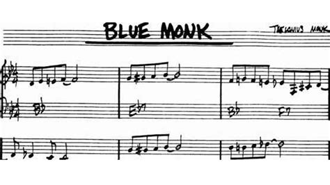  Blue Monk は、不協和なコードと魂のこもったメロディーが織りなすジャズ史に残る名曲